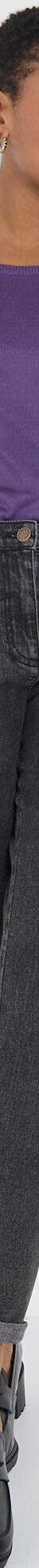 Pull col rond uni, manches longues, toucher doux (aubergine) Pull col rond uni, manches longues, toucher doux (aubergine)